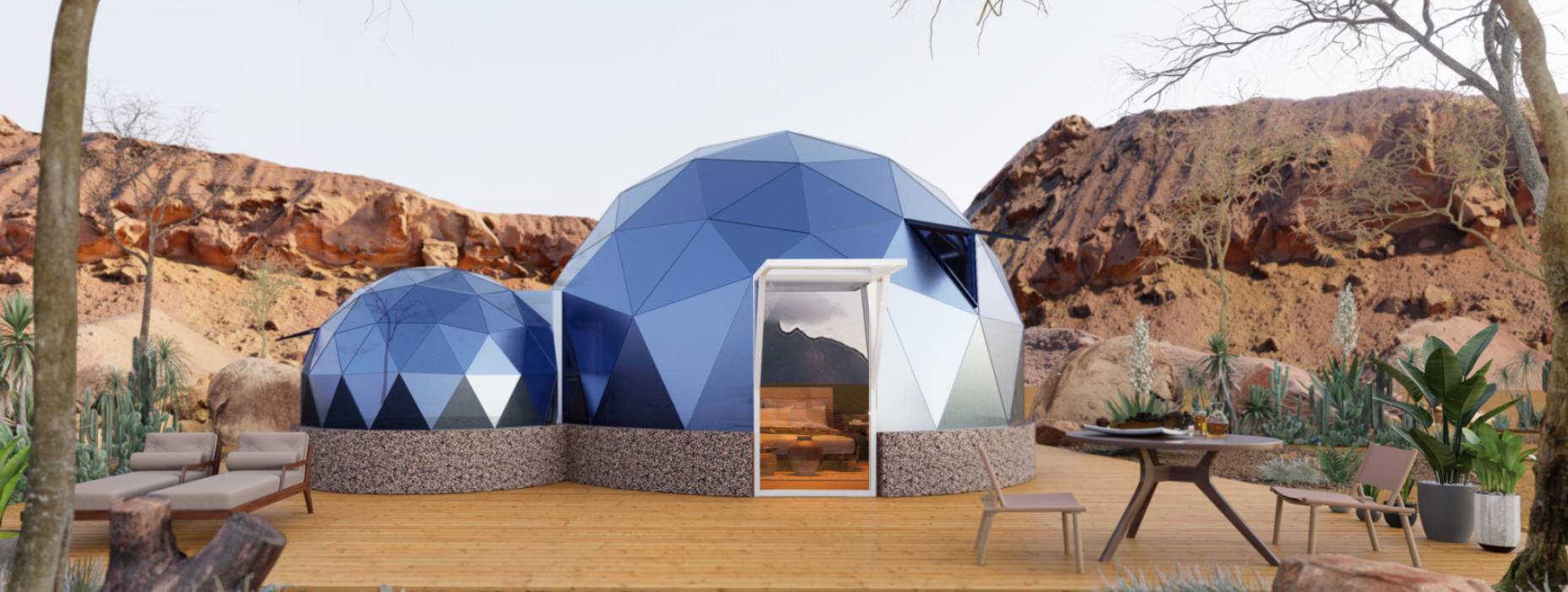 班戈县球形智能光伏玻璃星空房